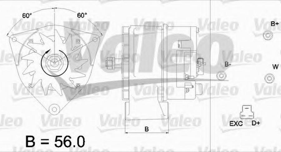 Valeo 436 419 - Генератор autocars.com.ua