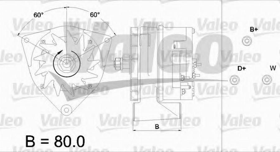 Valeo 436 423 - Генератор autocars.com.ua