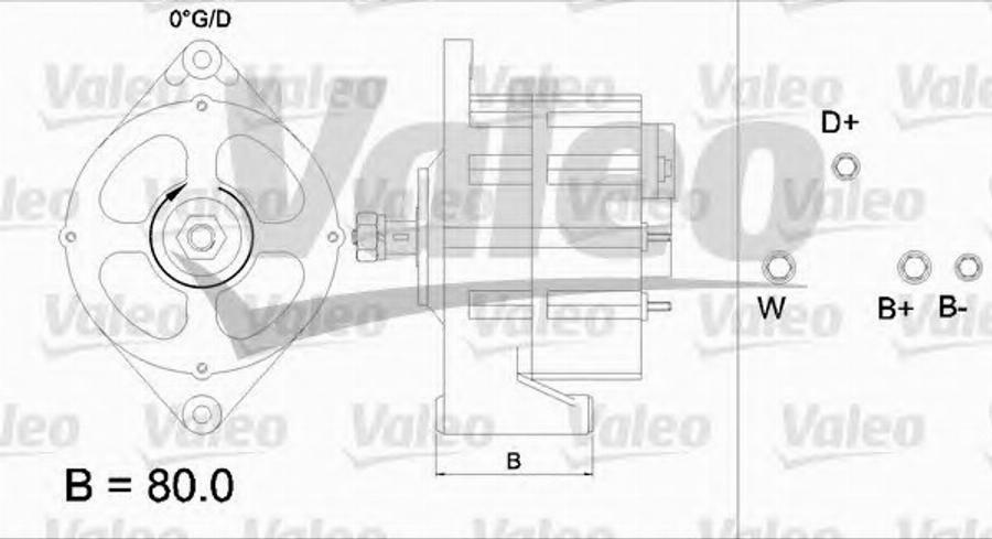 Valeo 436431 - Генератор autocars.com.ua