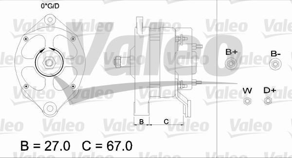 Valeo 436433 - Генератор avtokuzovplus.com.ua