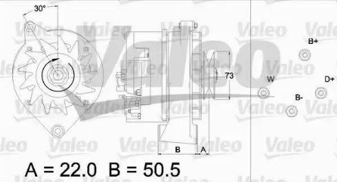 Valeo 436437 - Генератор autocars.com.ua