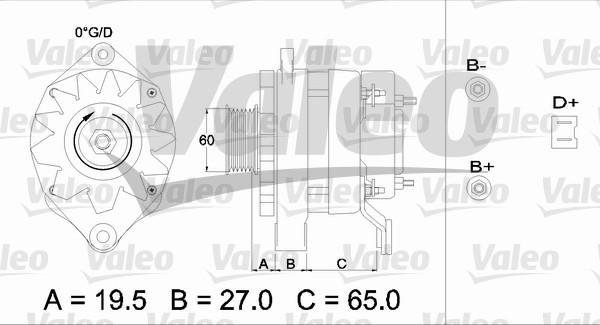 Valeo 436454 - Генератор avtokuzovplus.com.ua