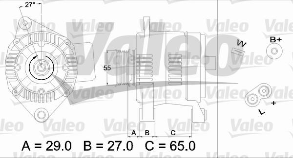 Valeo 436471 - Генератор avtokuzovplus.com.ua