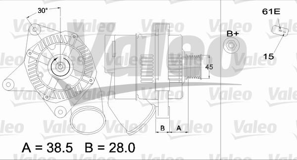 Valeo 436487 - Генератор autocars.com.ua