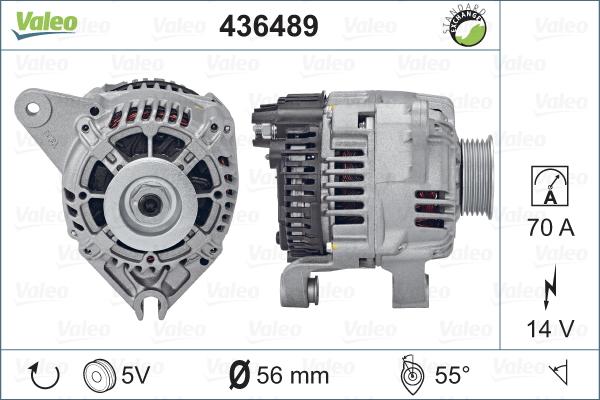 Valeo 436489 - Генератор autocars.com.ua