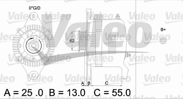 Valeo 436503 - Генератор avtokuzovplus.com.ua