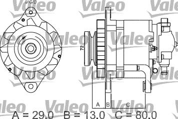 Valeo 436510 - Генератор avtokuzovplus.com.ua