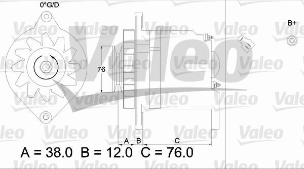 Valeo 436511 - Генератор autocars.com.ua