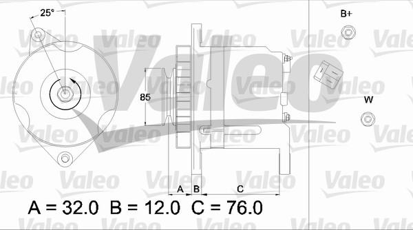 Valeo 436513 - Генератор autocars.com.ua