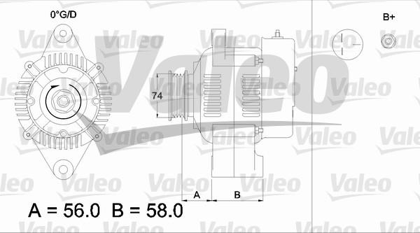 Valeo 436519 - Генератор autocars.com.ua