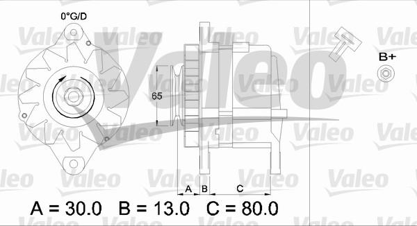 Valeo 436522 - Генератор autocars.com.ua