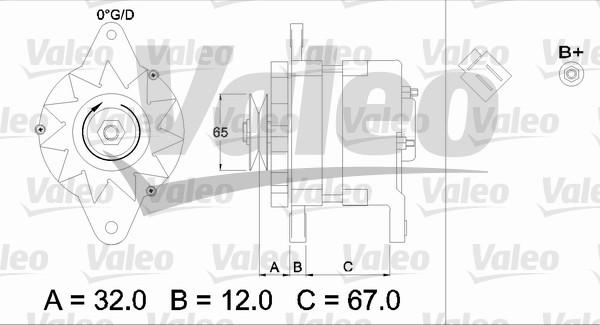 Valeo 436525 - Генератор autocars.com.ua