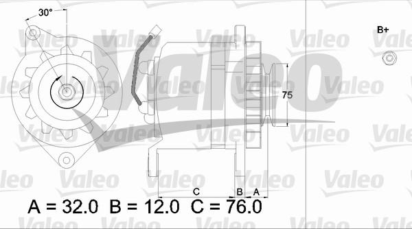 Valeo 436532 - Генератор autocars.com.ua