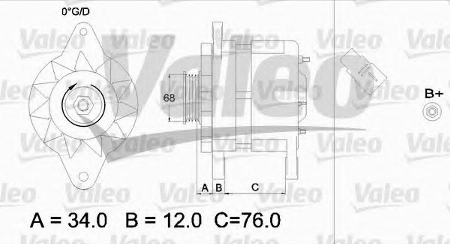 Valeo 436533 - Генератор autocars.com.ua