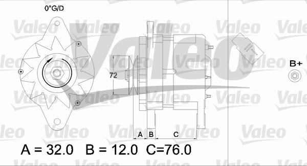 Valeo 436535 - Генератор autocars.com.ua