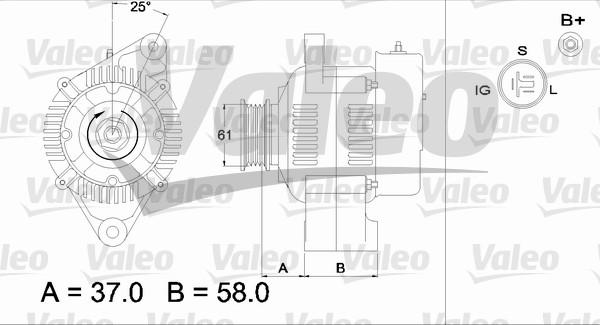 Valeo 436538 - Генератор autocars.com.ua