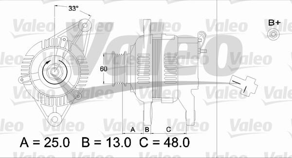 Valeo 436543 - Генератор avtokuzovplus.com.ua