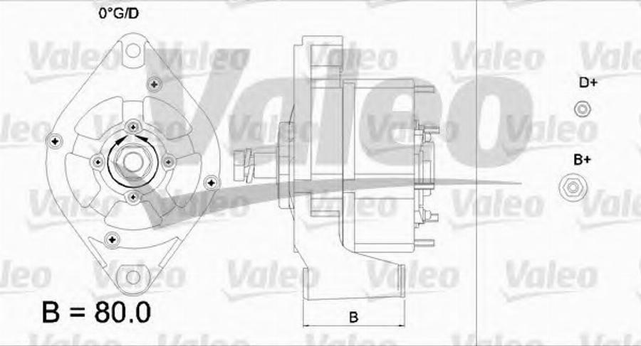 Valeo 436560 - Генератор autocars.com.ua