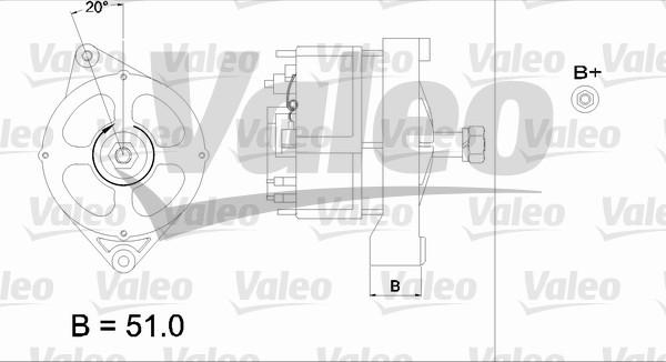 Valeo 436567 - Генератор autocars.com.ua