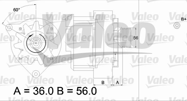 Valeo 436574 - Генератор avtokuzovplus.com.ua