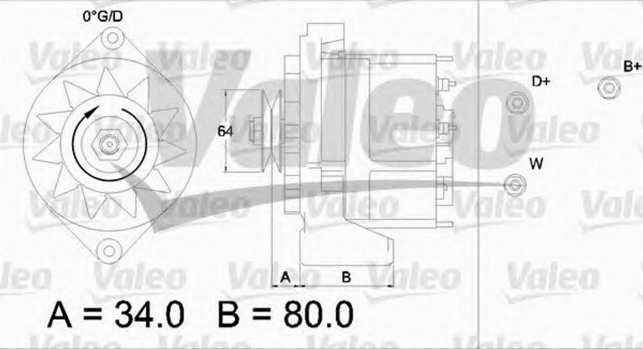 Valeo 436577 - Генератор autocars.com.ua