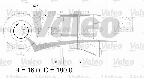 Valeo 436582 - Генератор autocars.com.ua