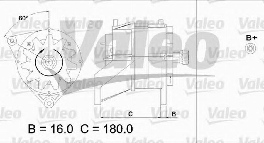 Valeo 436584 - Генератор autocars.com.ua