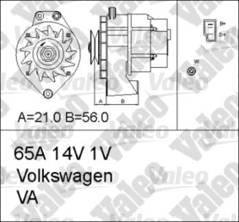 Valeo 436601 - Генератор avtokuzovplus.com.ua