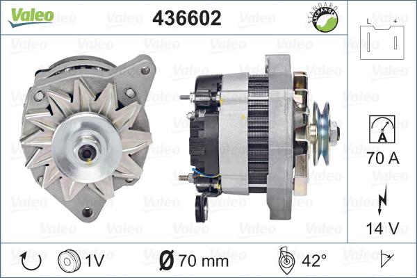 Valeo 436602 - Генератор avtokuzovplus.com.ua