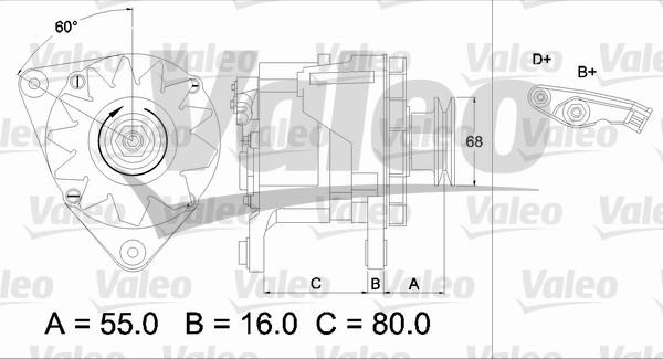 Valeo 436627 - Генератор avtokuzovplus.com.ua