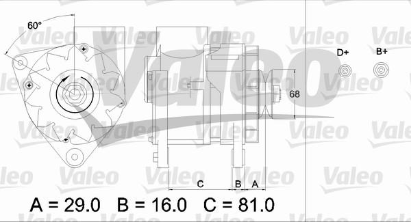 Valeo 436630 - Генератор autocars.com.ua