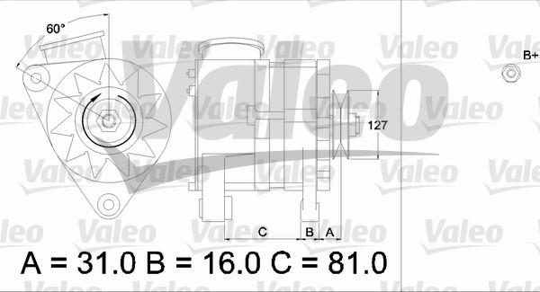 Valeo 436632 - Генератор autocars.com.ua