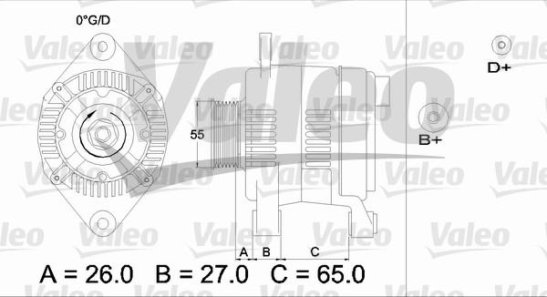 Valeo 436635 - Генератор avtokuzovplus.com.ua