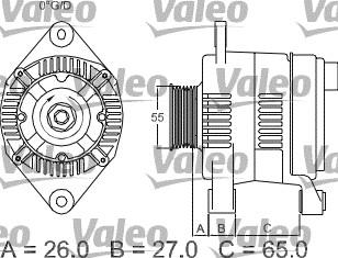 Valeo 436636 - Генератор avtokuzovplus.com.ua