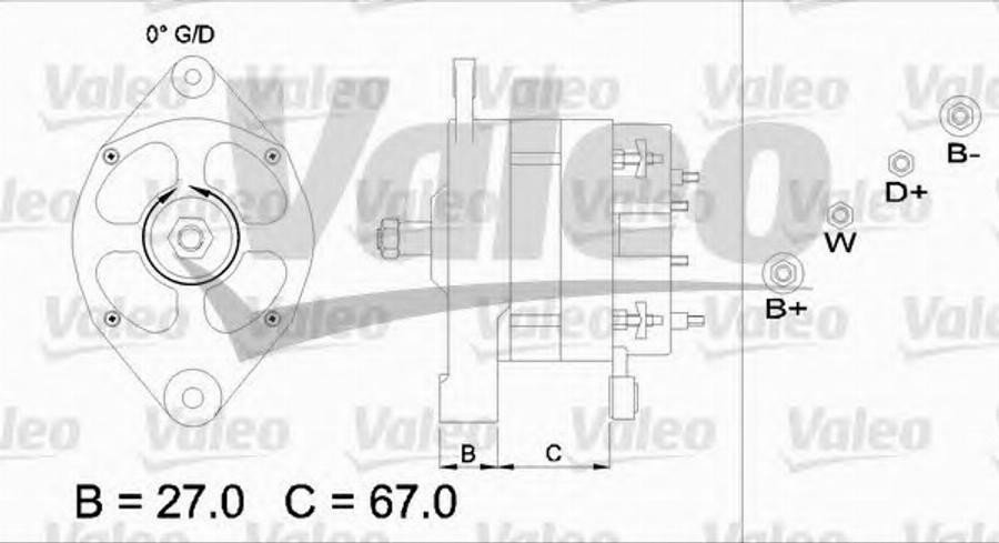 Valeo 436652 - Генератор avtokuzovplus.com.ua