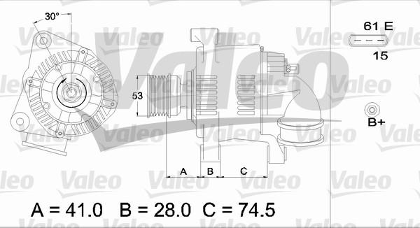 Valeo 436655 - Генератор autodnr.net