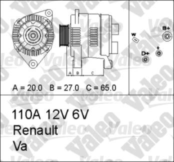 Valeo 436662 - Генератор avtokuzovplus.com.ua