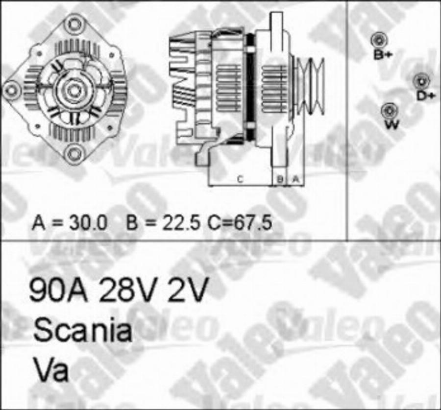 Valeo 436674 - Генератор avtokuzovplus.com.ua