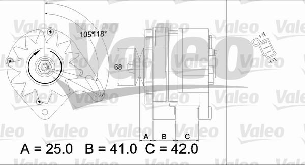 Valeo 436688 - Генератор autocars.com.ua