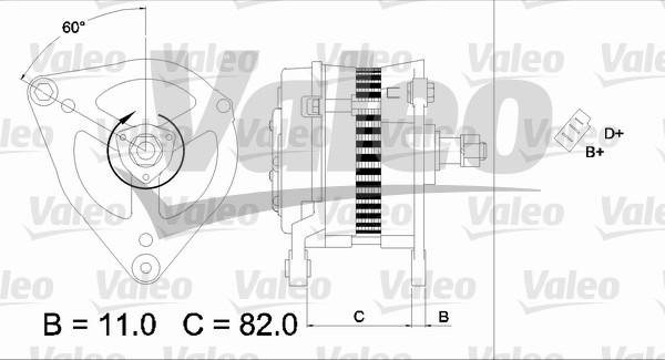 Valeo 436695 - Генератор autocars.com.ua