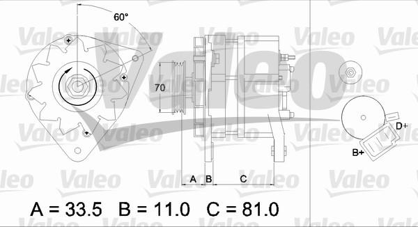 Valeo 436699 - Генератор autocars.com.ua