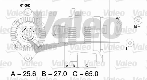 Valeo 436706 - Генератор autocars.com.ua