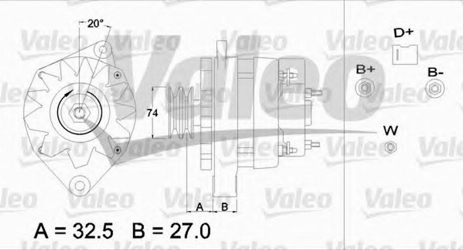 Valeo 436709 - Генератор avtokuzovplus.com.ua