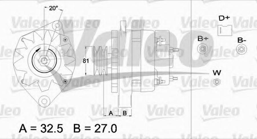 Valeo 436710 - Генератор autocars.com.ua