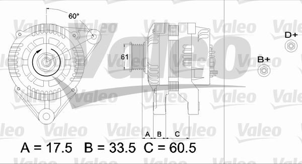 Valeo 436719 - Генератор autocars.com.ua