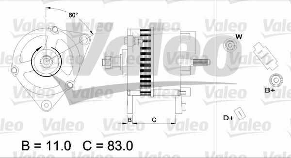 Valeo 436754 - Генератор avtokuzovplus.com.ua