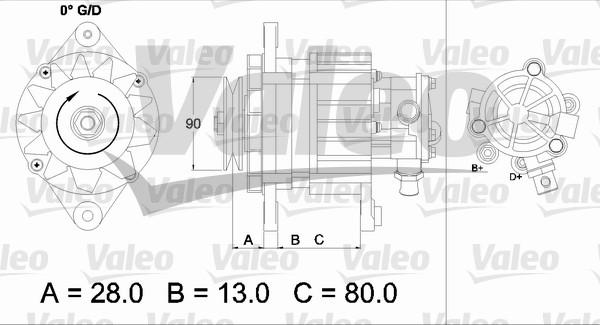 Valeo 437122 - Генератор avtokuzovplus.com.ua