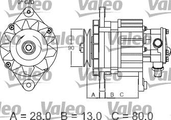 Valeo 437122 - Генератор autocars.com.ua