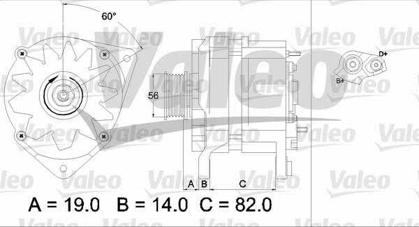 Valeo 437123 - Генератор autocars.com.ua