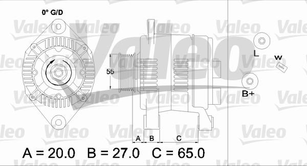 Valeo 437140 - Генератор autodnr.net